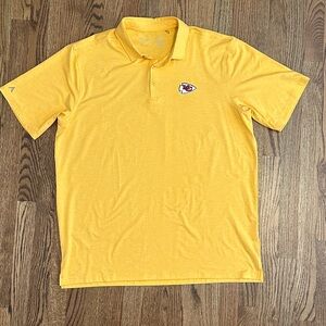 New without tags Antigua gold Men's Polo Shirt Kansas City chiefs XL